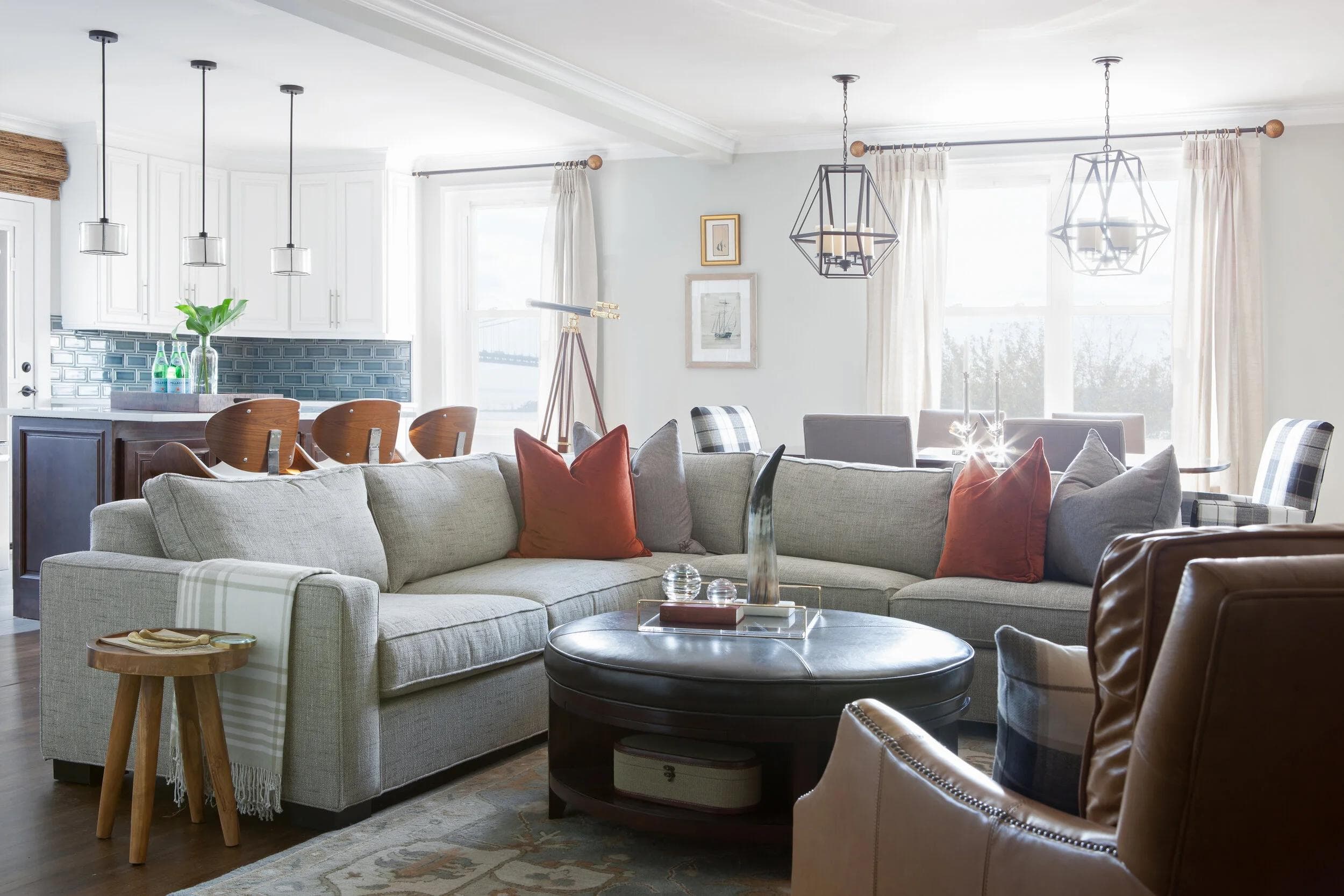 Open-plan living room from the Handsome + Hospitable project